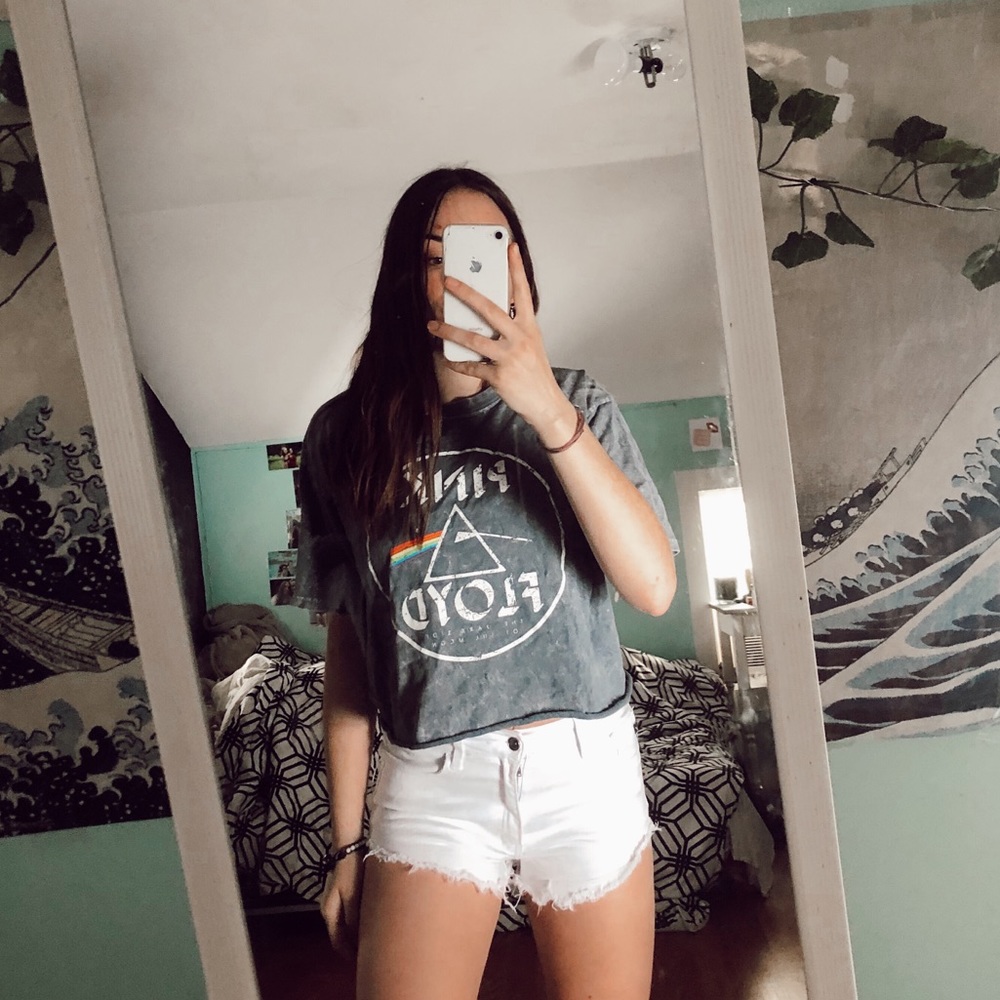 white shorts